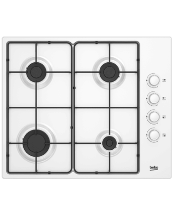 beko white gas hob 60cm