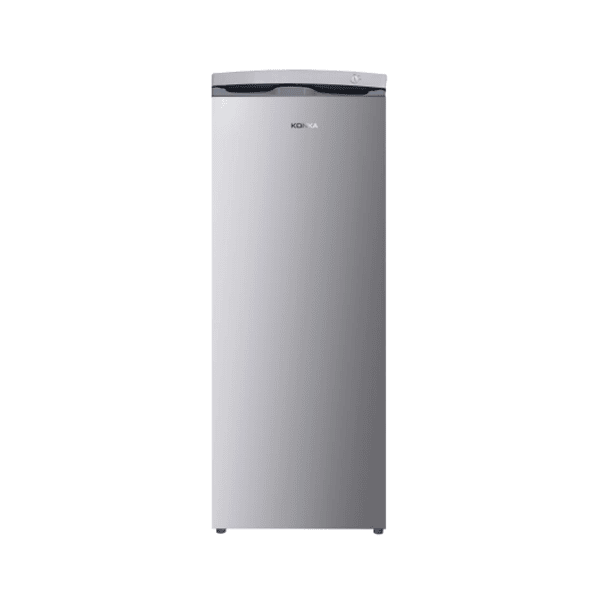 konka silver upright fridge