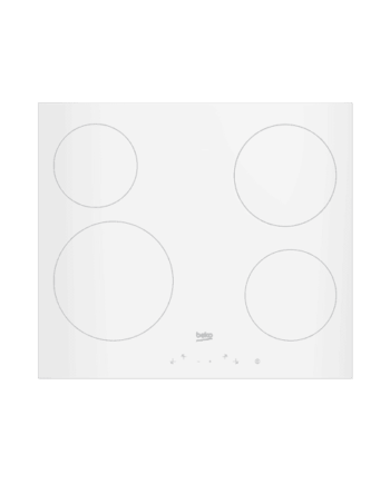 beko 4 zone ceramic hob white