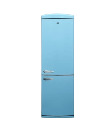 avg blue retro fridge freezer