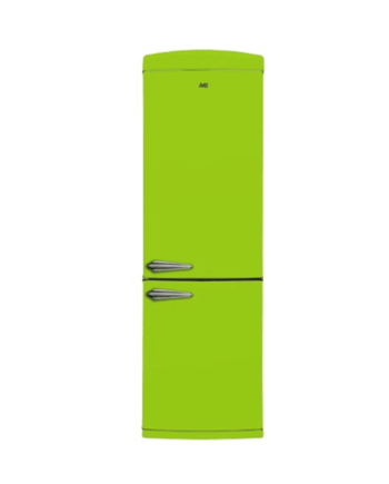 avg green retro fridge freezer