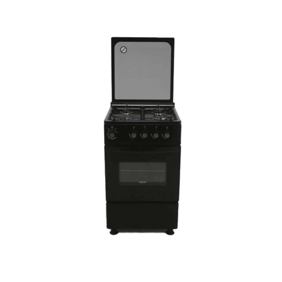 black 50cm gas cooker