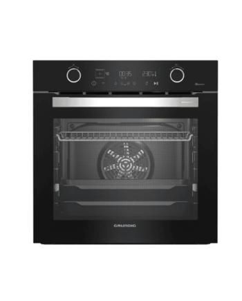 grundig black electric oven