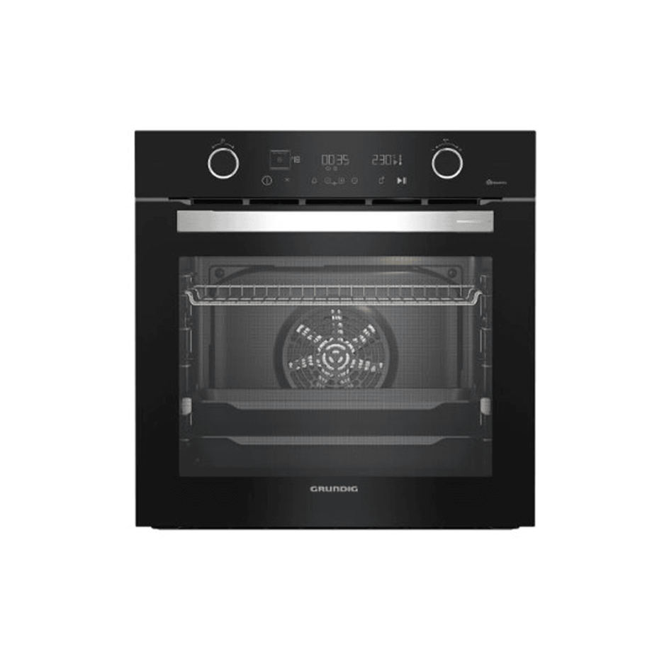 grundig black electric oven