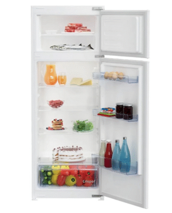 Beko Built-In Top Mount Fridge Freezer – 220L, Static Cooling, White