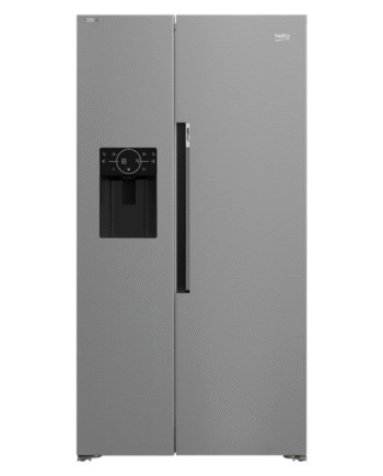 Beko Fridge Freezer 571L, American Style Side by Side, No Frost Stainless Steel, 5-Year Warranty