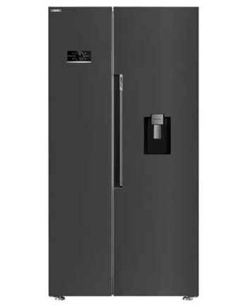 Beko Fridge Freezer 576L, American Style Side by Side, No Frost Inox, 5-Year Warranty