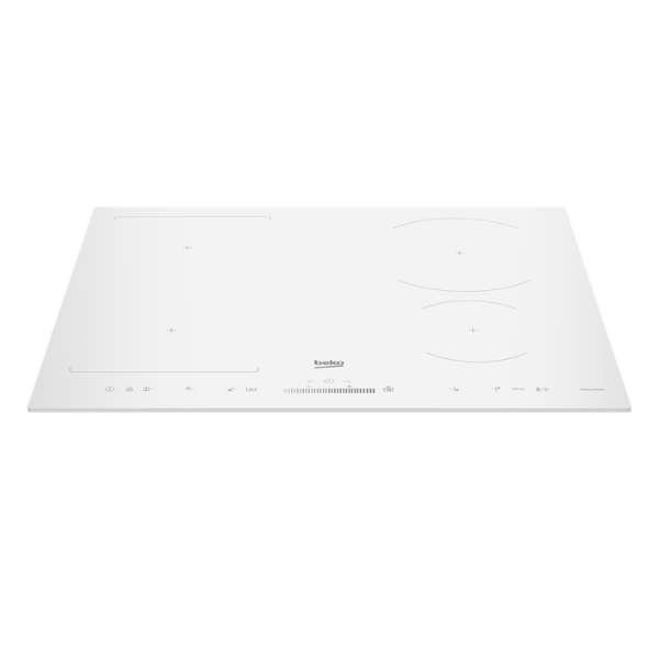 Beko Induction Hob 60cm, 4 Zones White Glass, Built-In, 3-Year Warranty