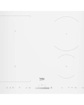 Beko Induction Hob 60cm, 4 Zones White Glass, Built-In, 3-Year Warranty