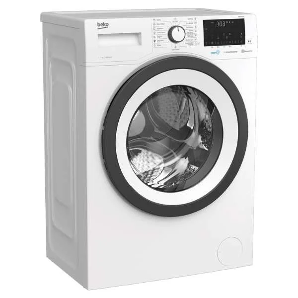 Beko Washing Machine 6kg 1200rpm White, Freestanding Front Load, SteamCure, 5-Year Warranty
