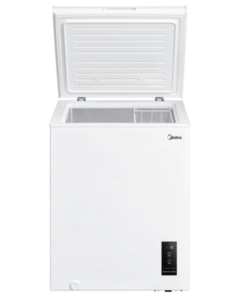 Midea Chest Freezer 142L, Convertible Freezer & Fridge, Super Freeze, White