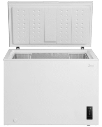 Midea Chest Freezer 290L, Convertible Freezer & Fridge, Super Freeze, White