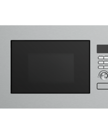 Built‑In Microwave 20L Black Glass with Grill, 700W, Compact Design