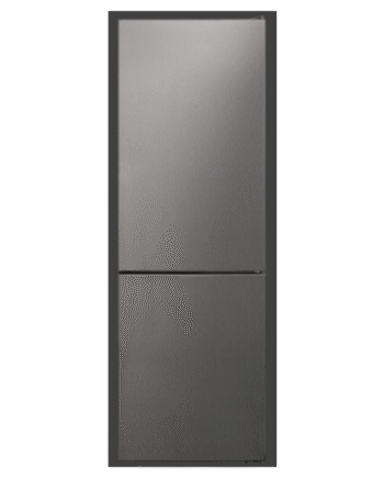 AVG Combi Fridge Freezer 282L, Less Frost, 3‑Drawer Freezer, Class E, Inox