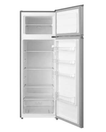 Top‑Mounted Fridge Freezer 235L, Static Cooling, Class E, Inox