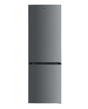 Candy 293L Fridge Freezer No Frost, Inox, Class E, 37 dB