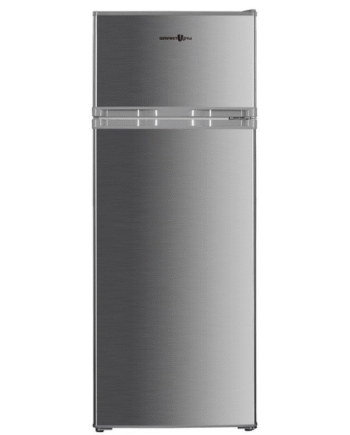 Smartway 207L Stainless Steel Refrigerator Freezer, Static Cooling, Class E, Stainless Steel