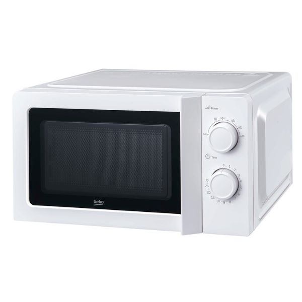 Beko 20L Freestanding Microwave, 700W, 6 Power Levels, White
