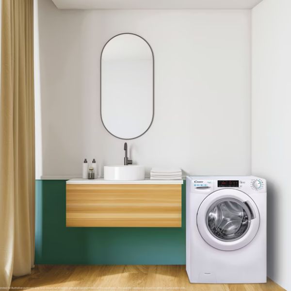 Candy Smart 8kg Washing Machine, 1200rpm, Steam, Class B, White