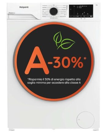 Hotpoint Ariston  10kg Washing Machine, 1400rpm, Inverter, Steam, Class A‑30%