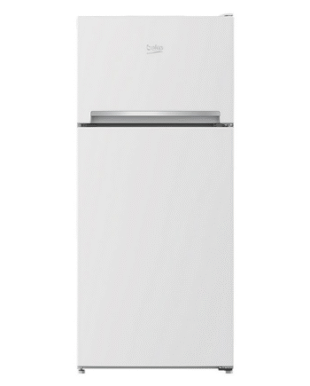 Beko Top‑Mounted Fridge Freezer 233L, Static Cooling, LED Lighting, White