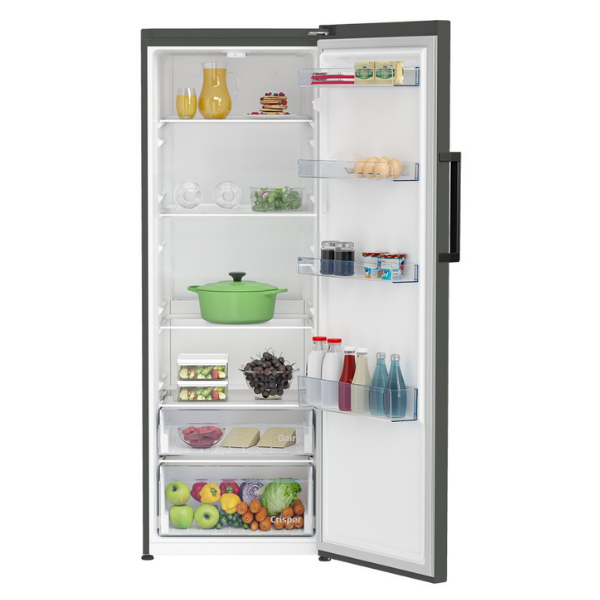 Beko 367L Larder Fridge, CoolRoom®, LED Lighting, Manhattan Grey