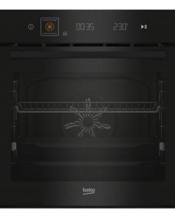 Beko 72L Built‑In Electric Oven, Fan‑Assisted, Pyrolytic, A+, Black