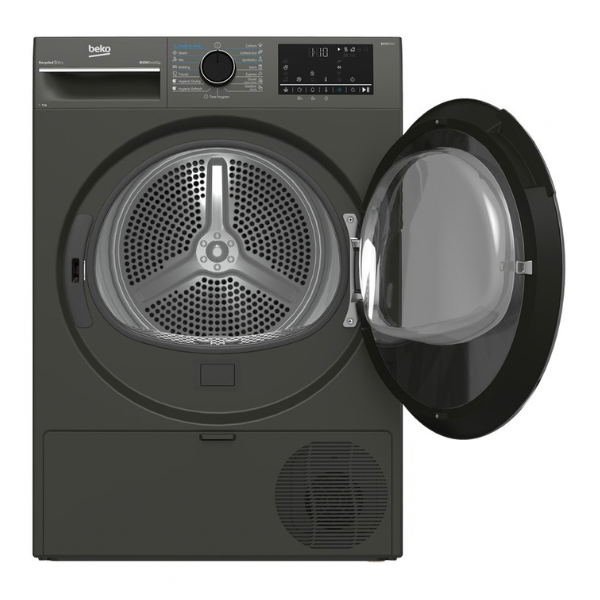 Beko 9kg Heat Pump Tumble Dryer, Grey