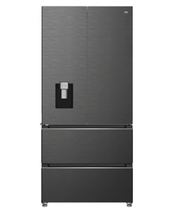 Beko American Style Fridge Freezer 510L, Dark Inox