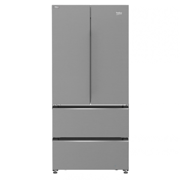 Beko American Style Fridge Freezer 510L, Inox,